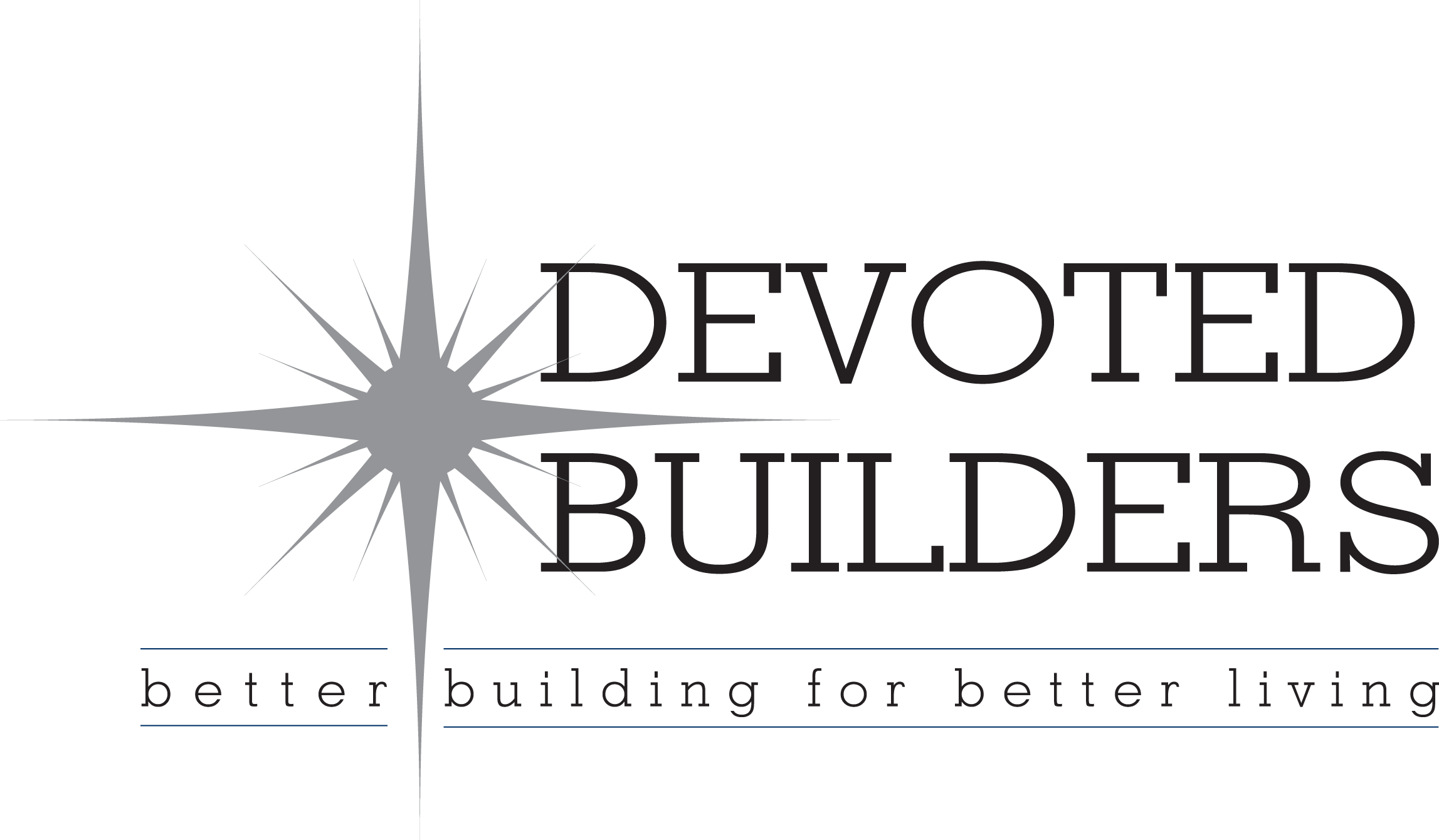 Devoted Builders logo with star symbol